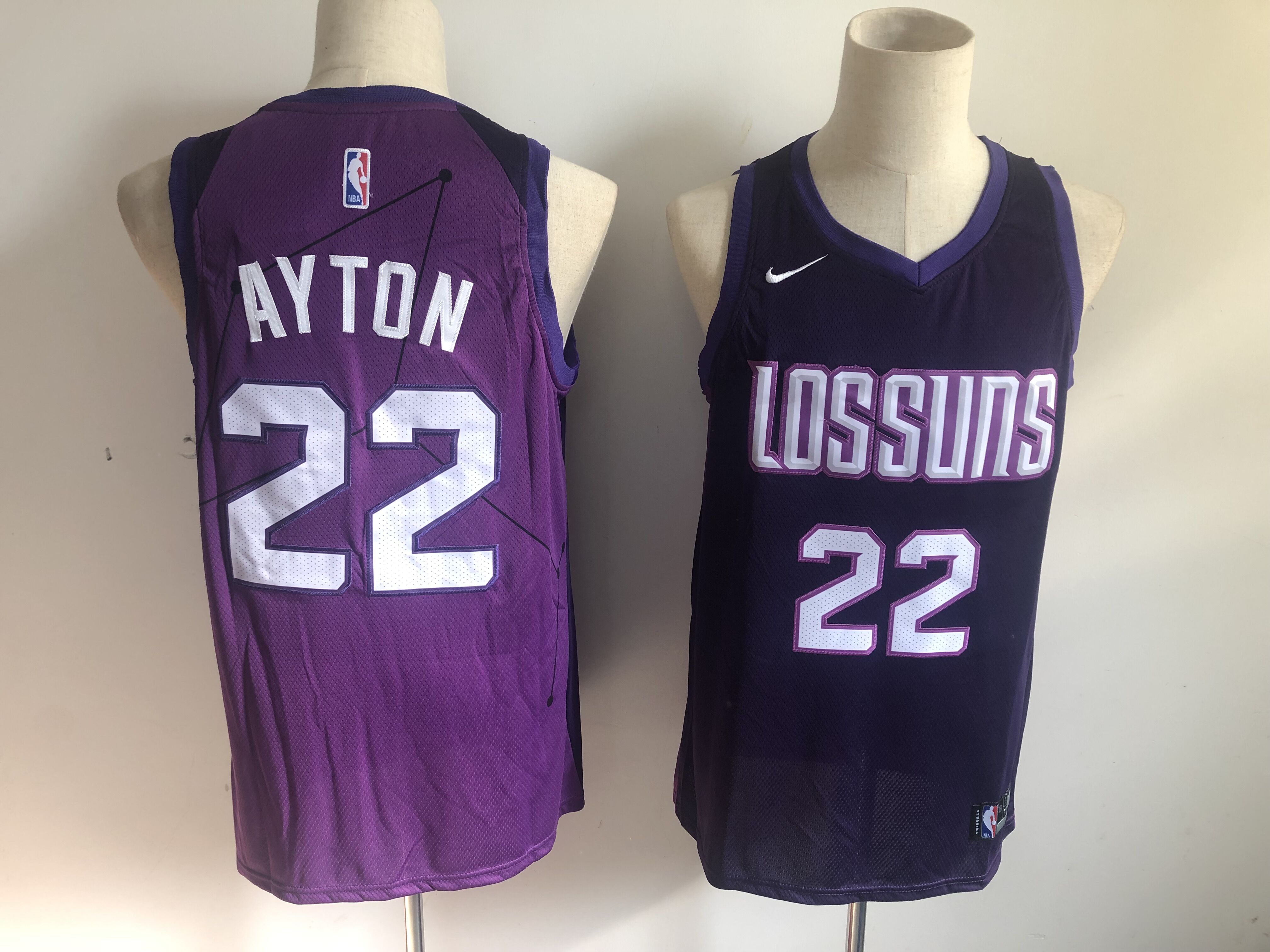 Men Phoenix Suns #22 Ayton Purple Game Nike NBA City Edition Jerseys